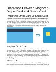 differentiate between smart card and magnetic stripe card|magnetic stripe vs microchip.